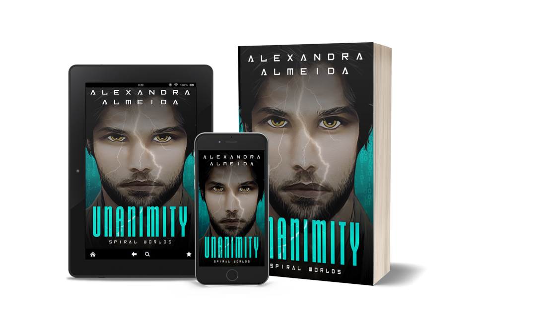 3D covers mobile, tablet, paperback - unanimity